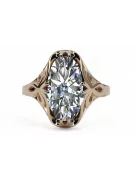 Original Vintage 14K Rose Gold Zircon Ring Vintage craft vrc082r